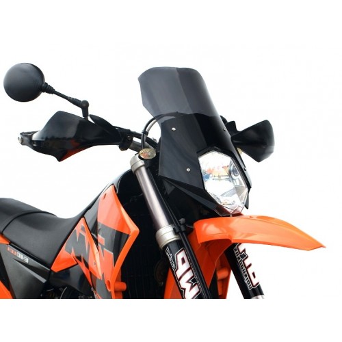   Pare-brise moto haute touring / saute-vent  
  KTM 640 LC4 SUPERMOTO   
   2005 / 2006 / 2007    