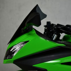 side dark smoked racing screen sport motorcycle windshield windscreen kawasaki ninja 300 2013 1004 2015 2016