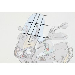 standard screen windshield moto guzzi stelvio 1200 ntx 2011 2012 2013 2014 2015 2016
