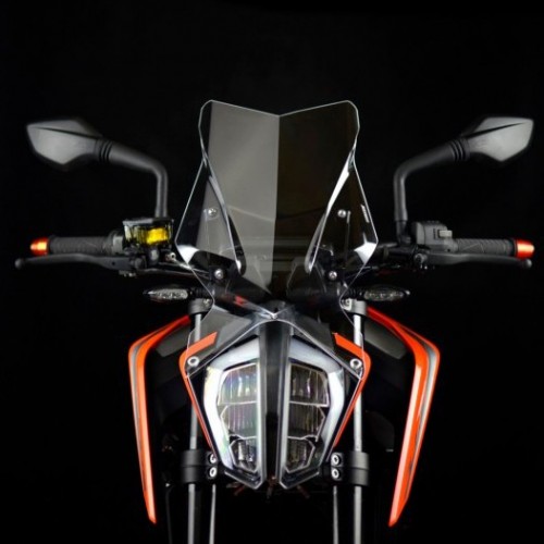 ktm 890 windscreen windshield naked motorcycle touring duke 2020