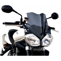   Motorcycle high touring windshield / windscreen  
  TRIUMPH STREET TRIPLE 675   
   2013 / 2014 / 2015    
    FITS ONLY STREET TRIPLE WITHOUT STOCK FRONT FAIRING        