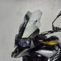   Motorcycle sport windshield / windscreen  
  BWM F 850 GS Adventure  
   2018 / 2019 / 2020 / 2021 / 2022 / 2023 / 2024    
   The price applies to the windshield only - one element and mounting kit.   
    Lamp cover and side deflectors sold separately.     