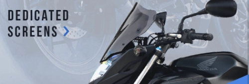  Motorcykel dedikerade vindrutor och vindskydd